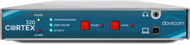 The Davicom CORTEX 320 front panel