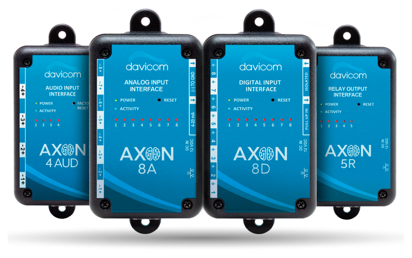 Davicom AXON-4AUD, AXON-8A, AXON-8D and AXON-5R modules